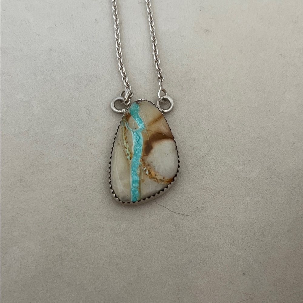 Royston Ribbon Turquoise pendent, 925 sterling